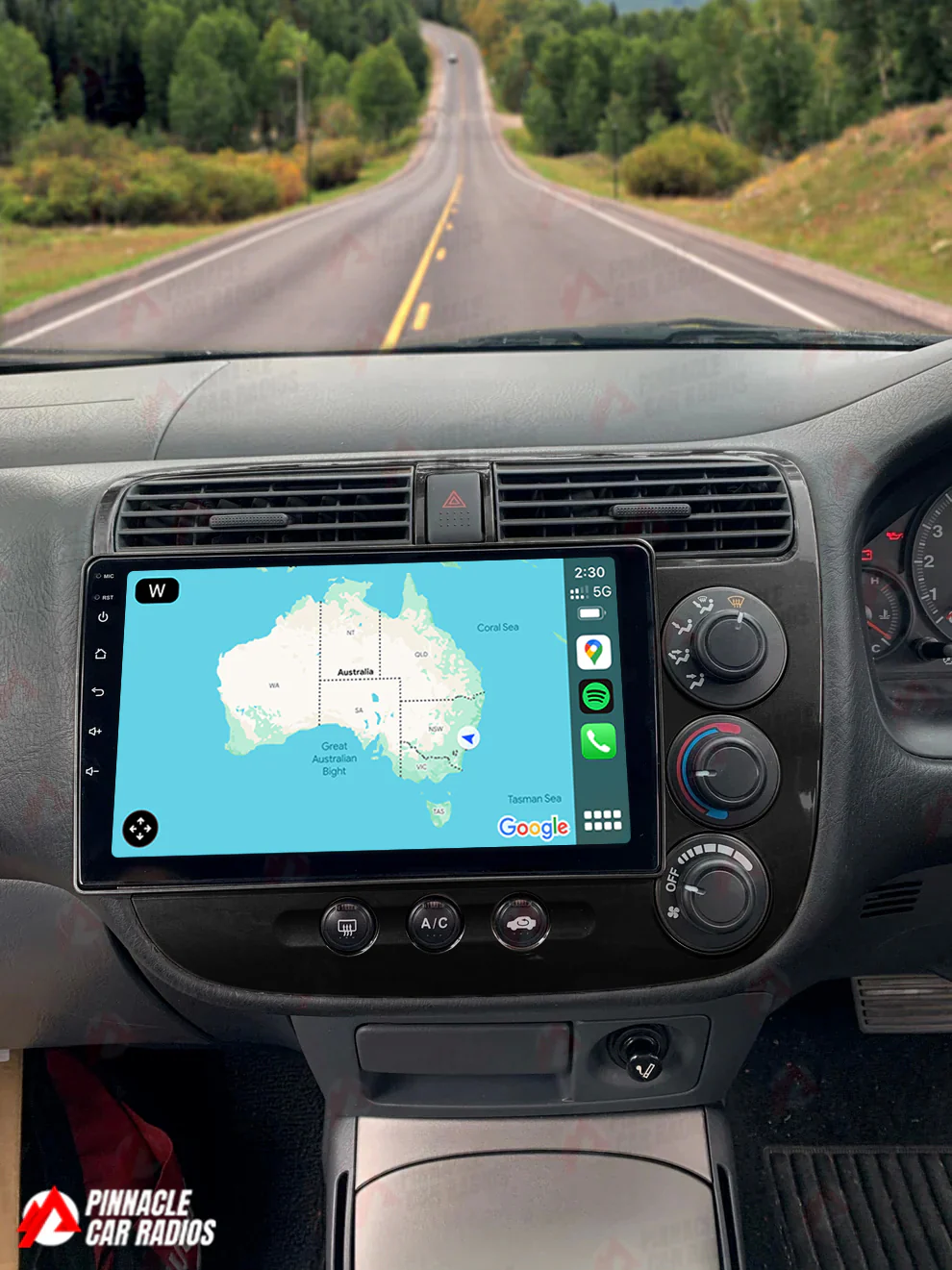 Honda Civic Sedan 2000-2005 Wireless CarPlay Headunit Kit - Image 5