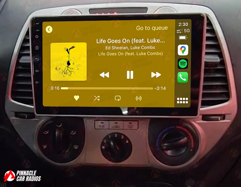 Hyundai i20 2008-2012 Wireless CarPlay Headunit Kit - Image 3