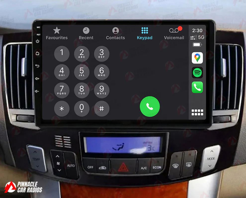 Hyundai Sonata 2008-2009 Auto AC Wireless CarPlay Headunit Kit - Image 4
