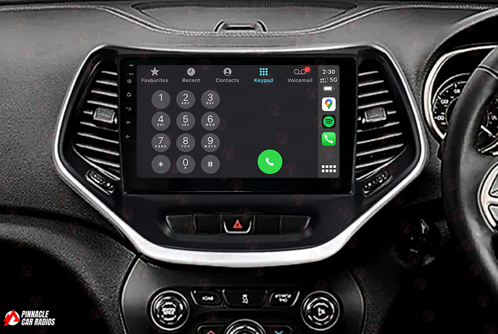 Jeep Cherokee 2015-2024 KL Wireless CarPlay Headunit Kit - Image 4