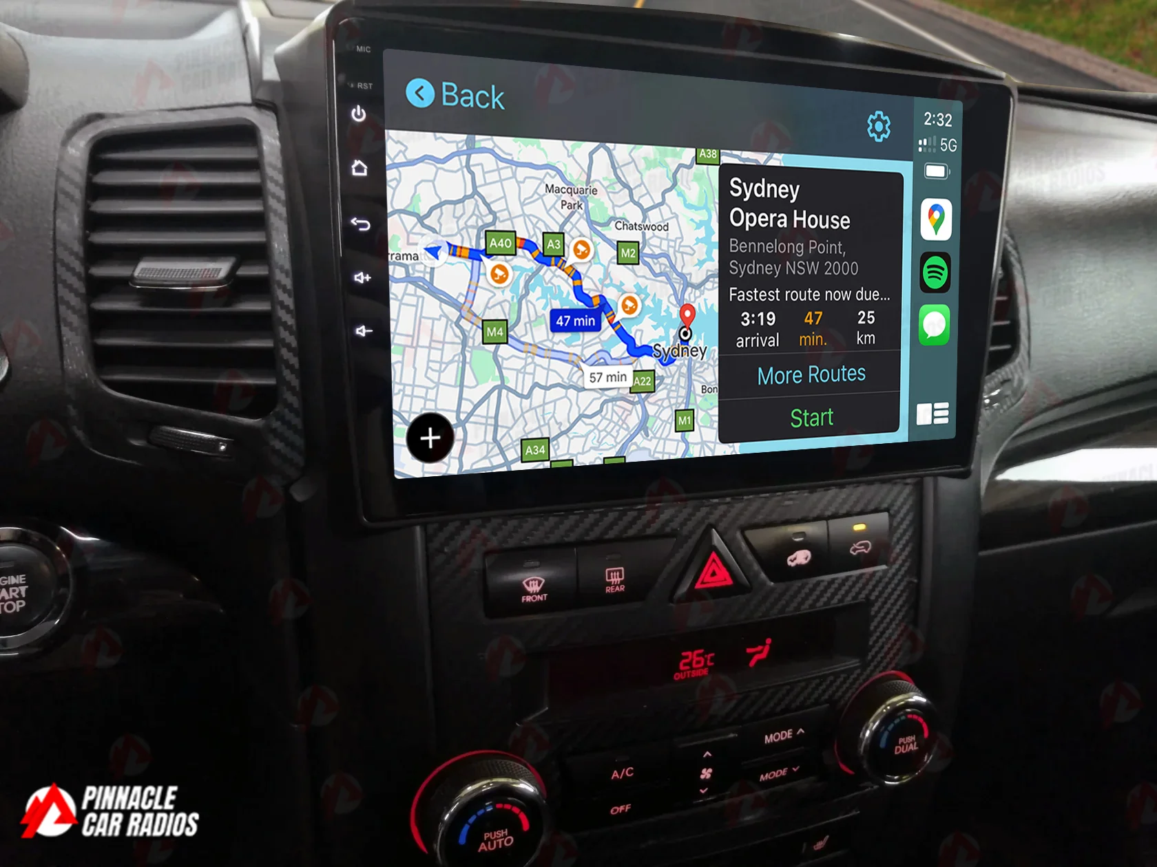 Kia Sorento XM 2009-2012 Wireless CarPlay Headunit Kit - Image 2