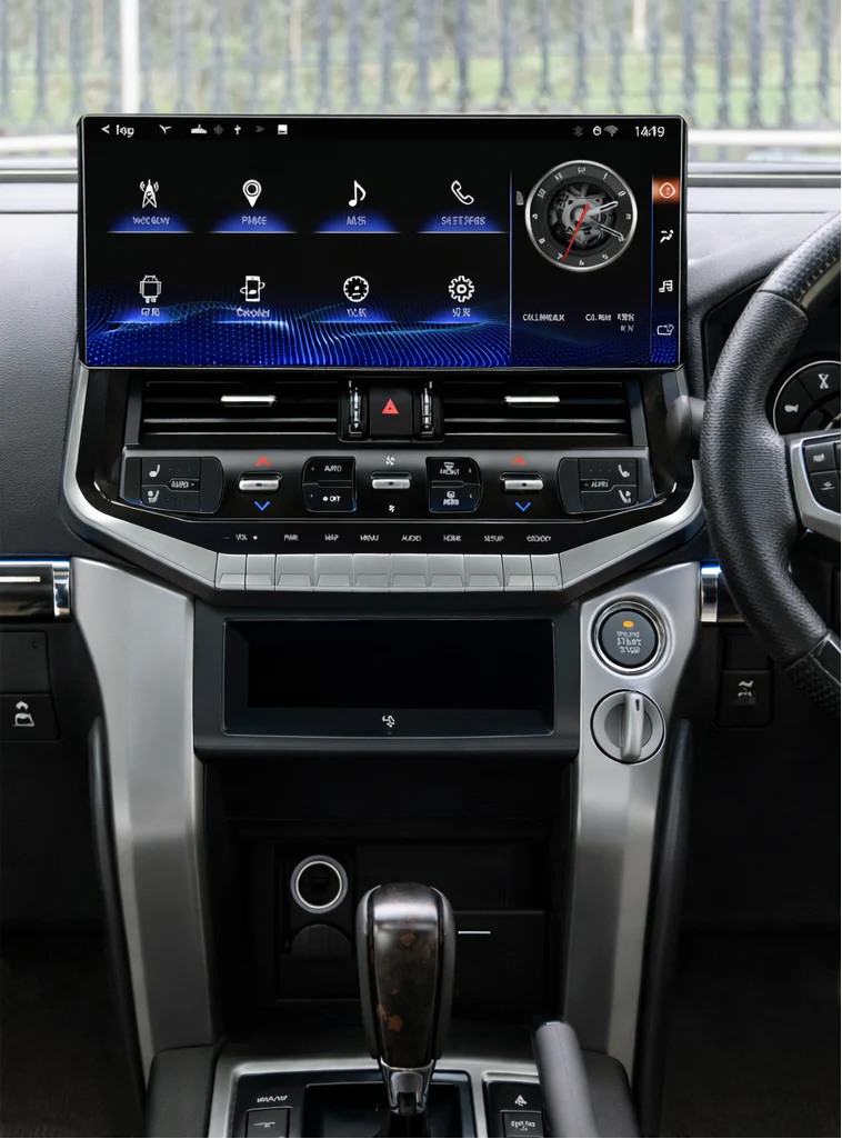 Land Cruiser LC200 Upgrade LC300 Tesla-Style Screen 2008-2015 Wireless CarPlay Headunit Kit