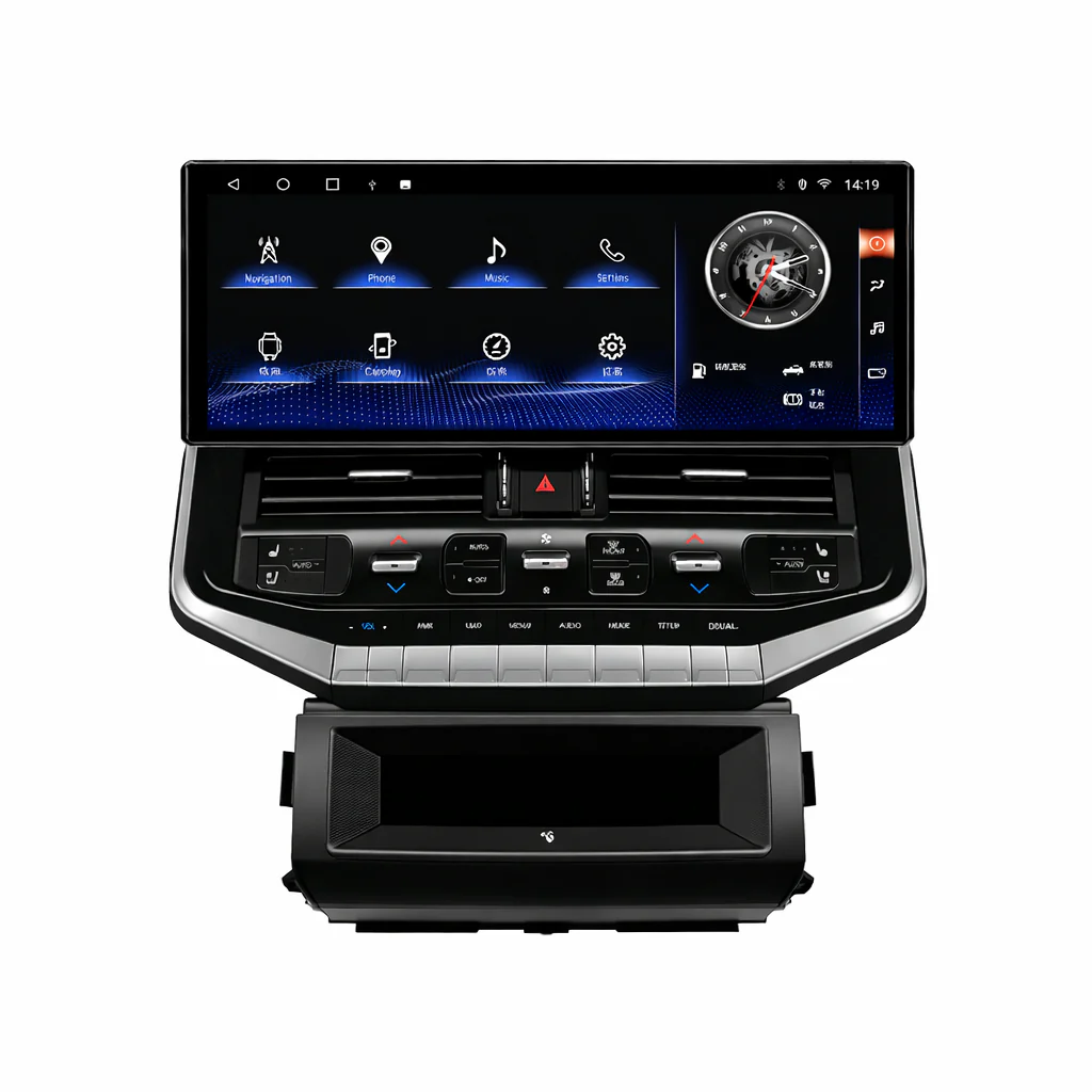 Land Cruiser LC200 Upgrade LC300 Tesla-Style Screen 2008-2015 Wireless CarPlay Headunit Kit - Image 3