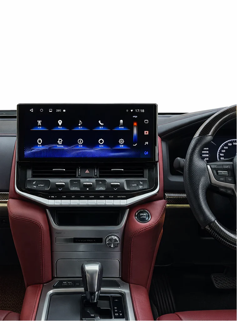 Land Cruiser LC200 Upgrade LC300 Tesla-Style Screen 2016-2021 Wireless CarPlay Headunit Kit