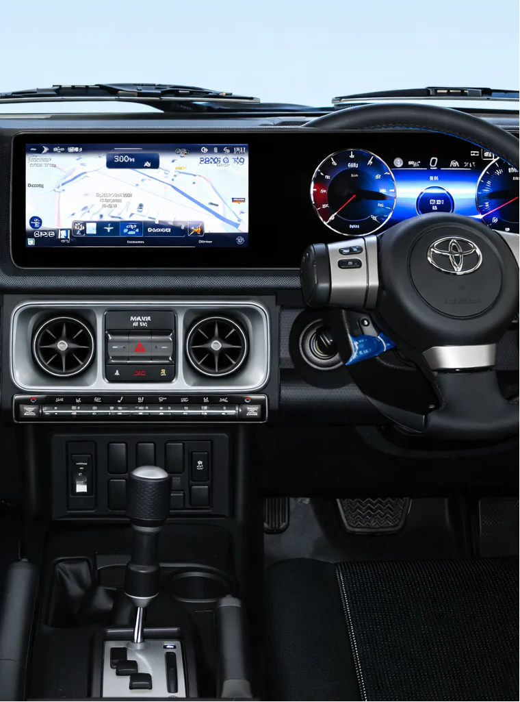 Land Cruiser FJ upgraded to Mercedes-Benz G-Class Tesla-Style Screen 2007-2021 Wireless CarPlay Headunit Kit