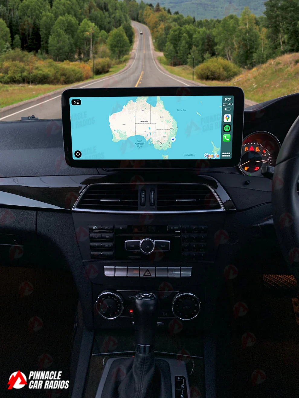 Mercedes Benz C-Class 2011-2014 W204 NTG 4.5 Wireless CarPlay Headunit Kit - Image 5