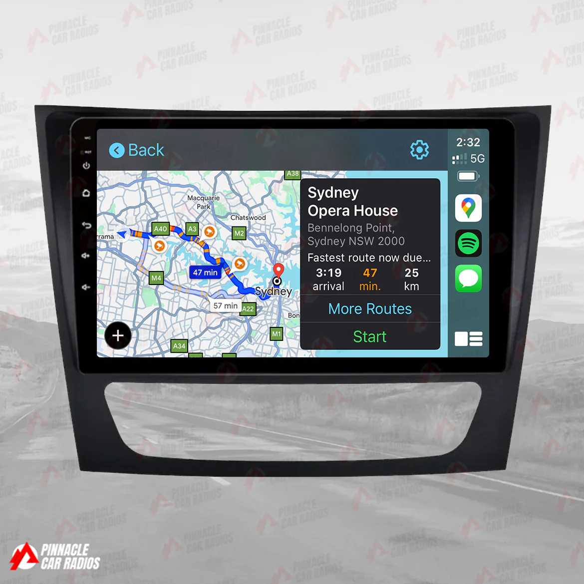 Mercedes Benz E-Class 2002-2009 W211 Wireless CarPlay Headunit Kit - Image 8