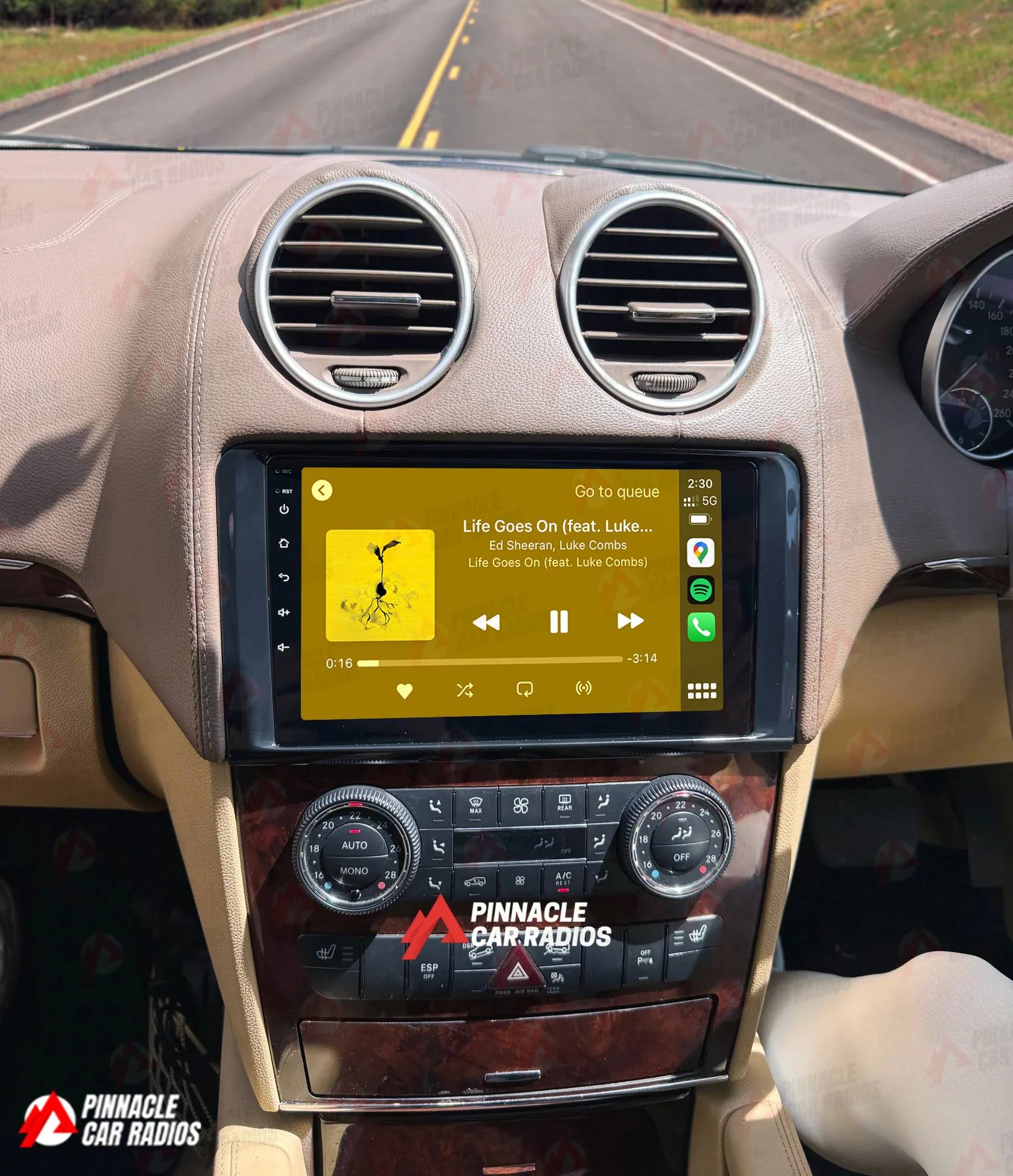 Mercedes Benz ML 300 350 2005-2012 W164 Wireless CarPlay Headunit Kit - Image 3
