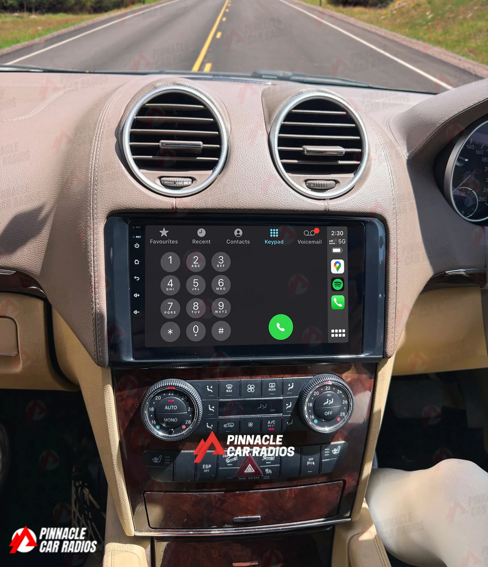 Mercedes Benz ML 300 350 2005-2012 W164 Wireless CarPlay Headunit Kit - Image 4