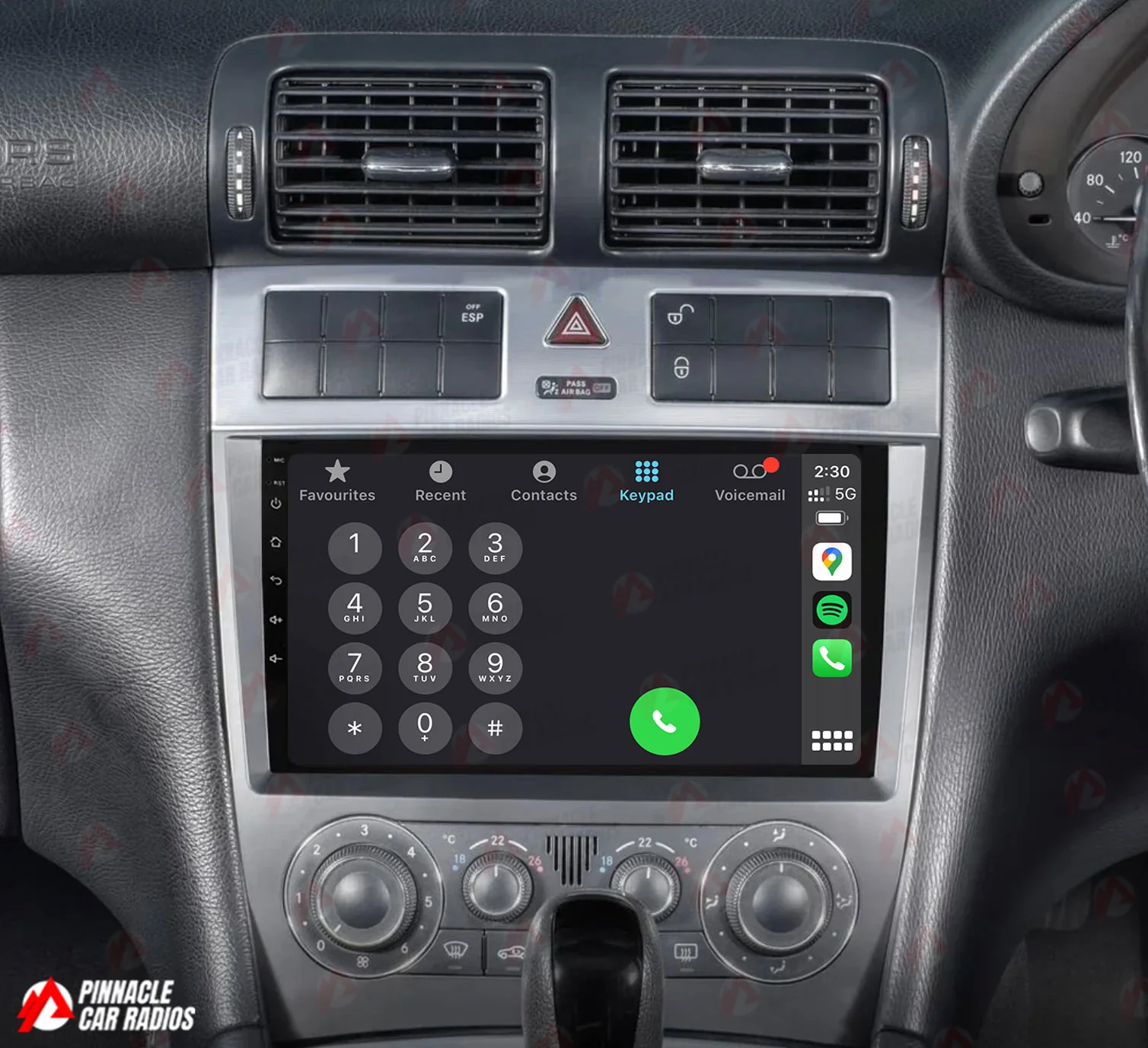 Mercedes CLC CL 2008-2011 Wireless CarPlay Headunit Kit - Image 4