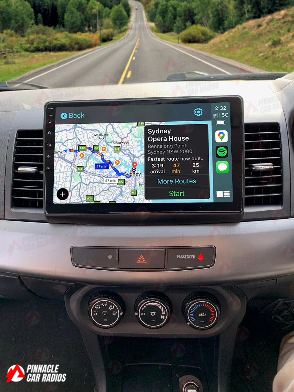 Mitsubishi Lancer 2007-2017 Wireless CarPlay Headunit Kit - Image 2