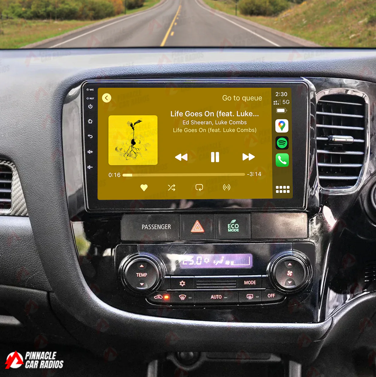 Mitsubishi Outlander 2013-2020 Wireless CarPlay Headunit Kit - Image 3