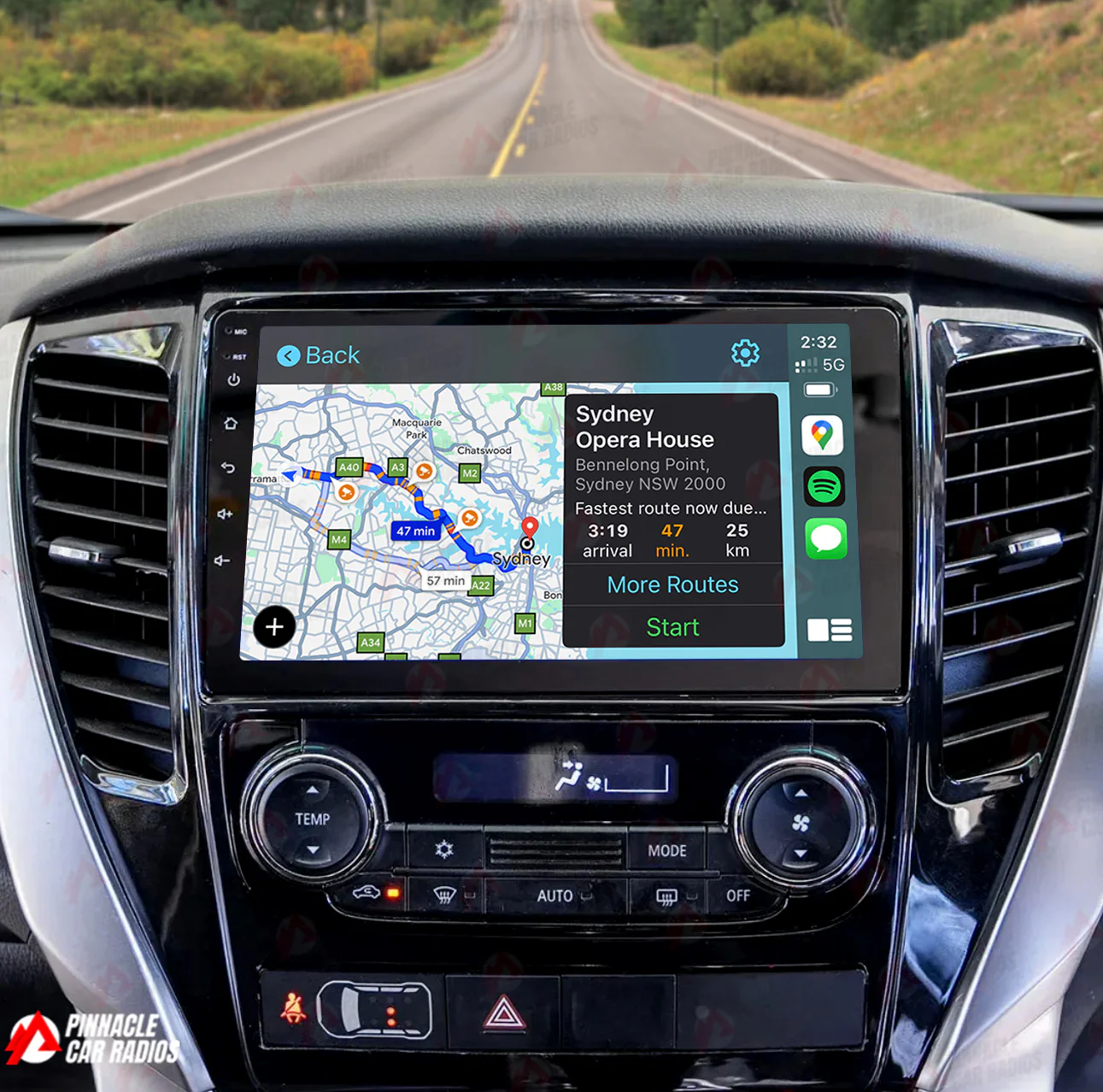 Mitsubishi Pajero Sport QF 2019-2024 Wireless CarPlay Headunit Kit - Image 2