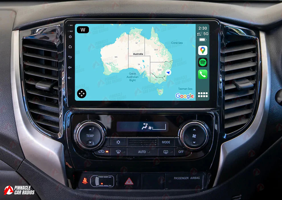 Mitsubishi Triton 2016-2023 Automatic AC Wireless CarPlay Headunit Kit - Image 5