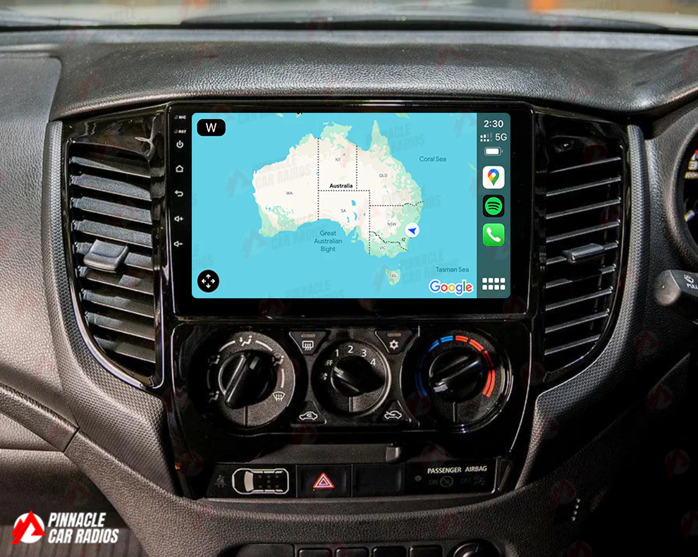 Mitsubishi Triton 2016-2023 Manual AC Wireless CarPlay Headunit Kit - Image 5