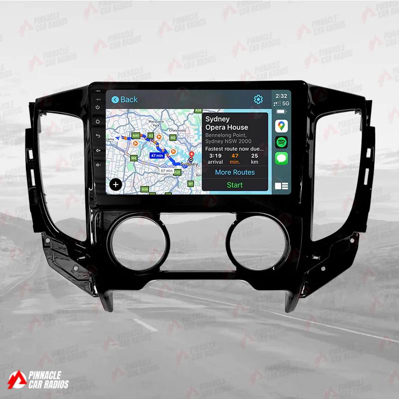 Mitsubishi Triton 2016-2023 Manual AC Wireless CarPlay Headunit Kit - Image 8