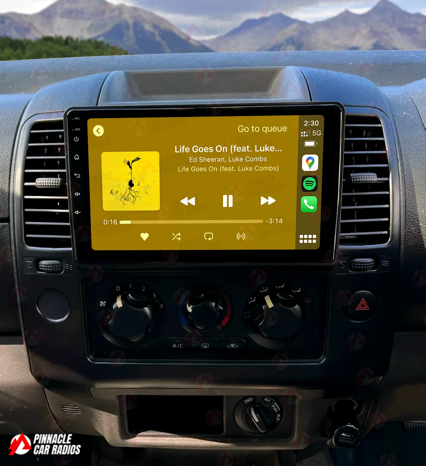 Nissan Navara 2005-2015 D40 (Thai Build) Wireless CarPlay Headunit Kit - Image 3