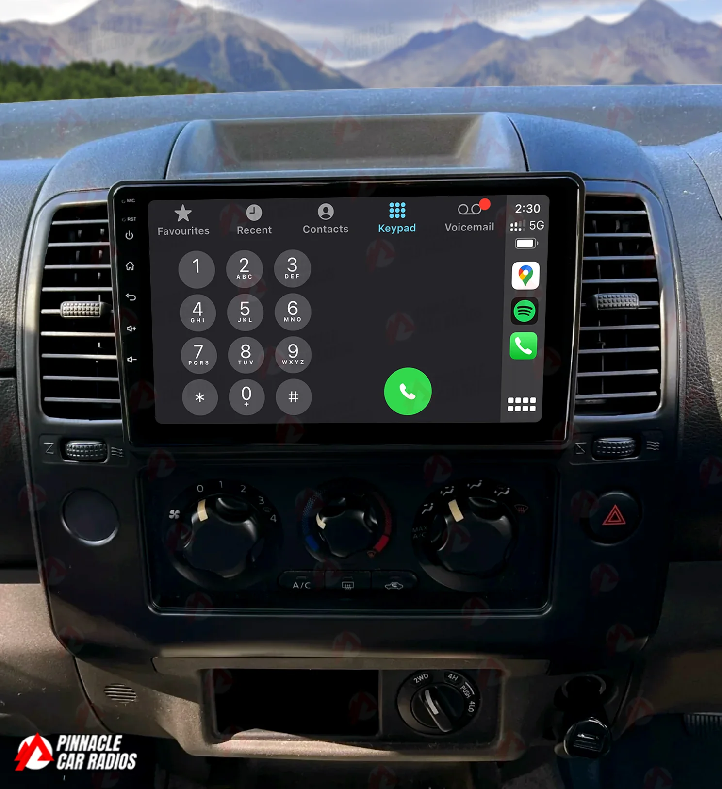 Nissan Navara 2005-2015 D40 (Thai Build) Wireless CarPlay Headunit Kit - Image 4