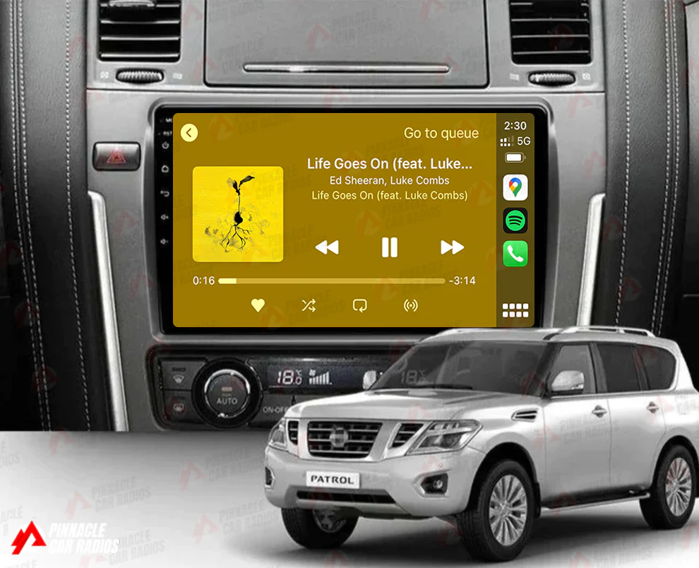 Nissan Patrol Y62 2013-2024 Wireless CarPlay Headunit Kit - Image 3