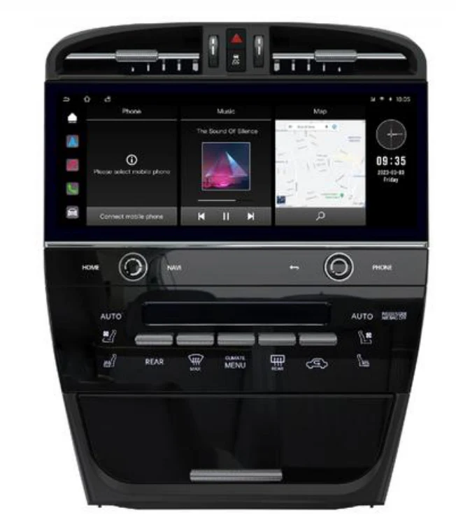 Porsche Cayenne Tesla-Style Screen 2003-2009 Wireless CarPlay Headunit Kit - Image 3