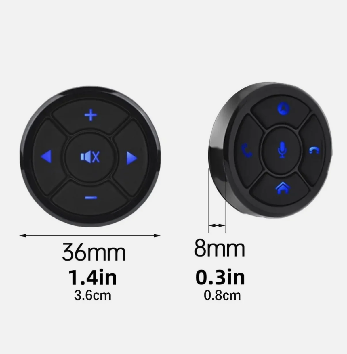 Universal Steering Wheel Control Buttons – Wireless Car Multimedia & GPS Controller - Image 3