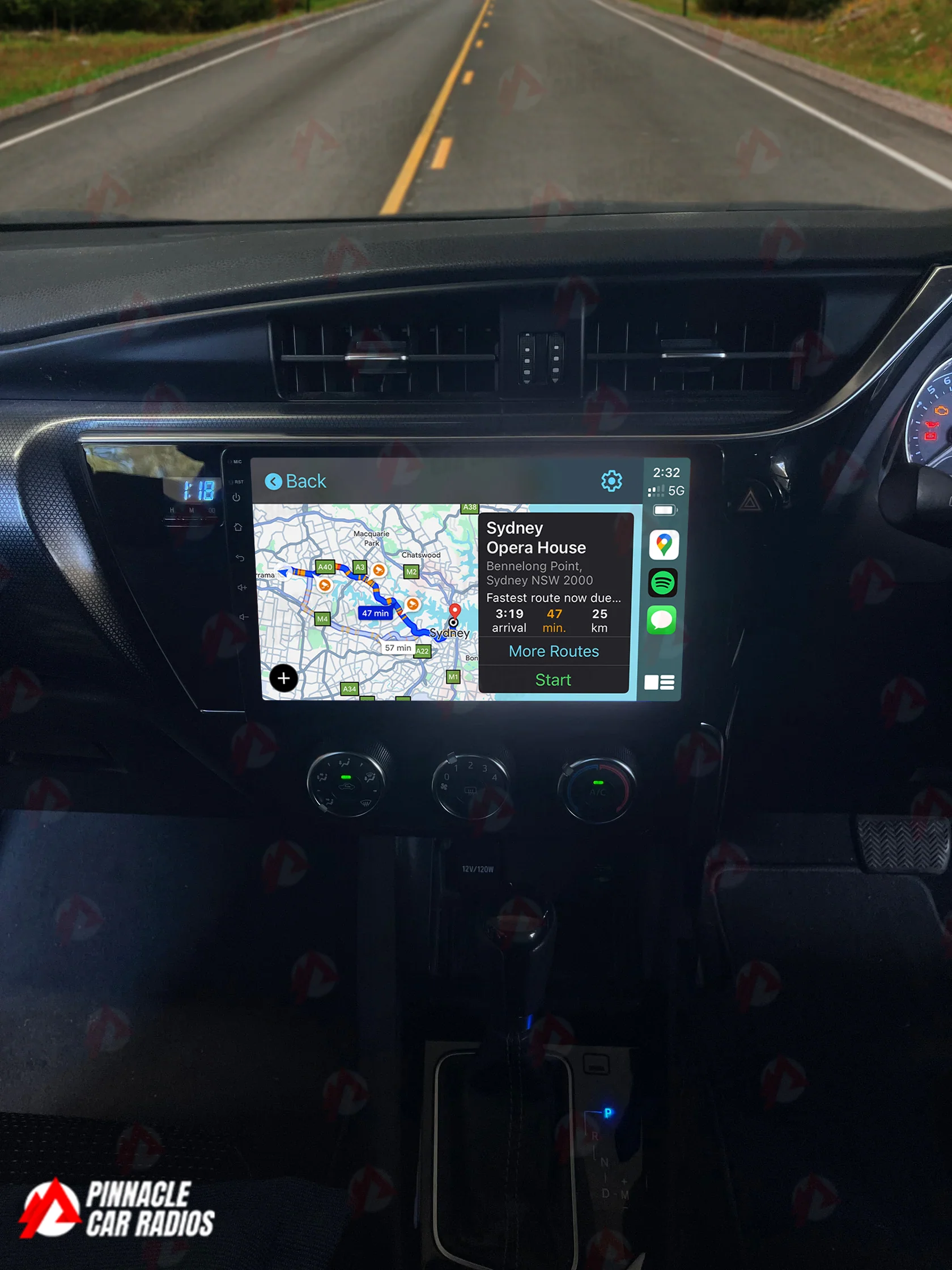 Toyota Corolla Hatch 2015-2018 Wireless CarPlay Headunit Kit - Image 2