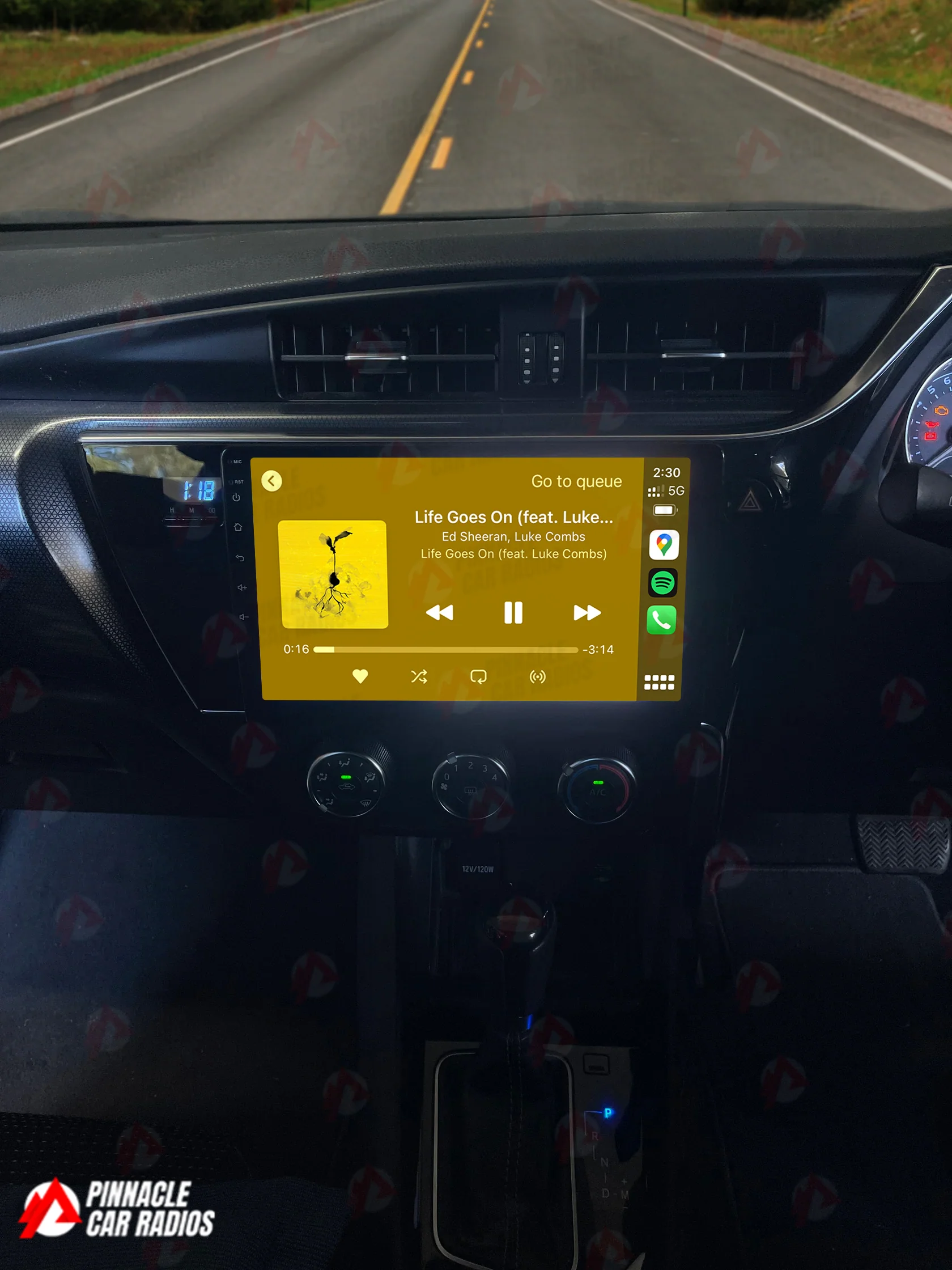 Toyota Corolla Hatch 2015-2018 Wireless CarPlay Headunit Kit - Image 3