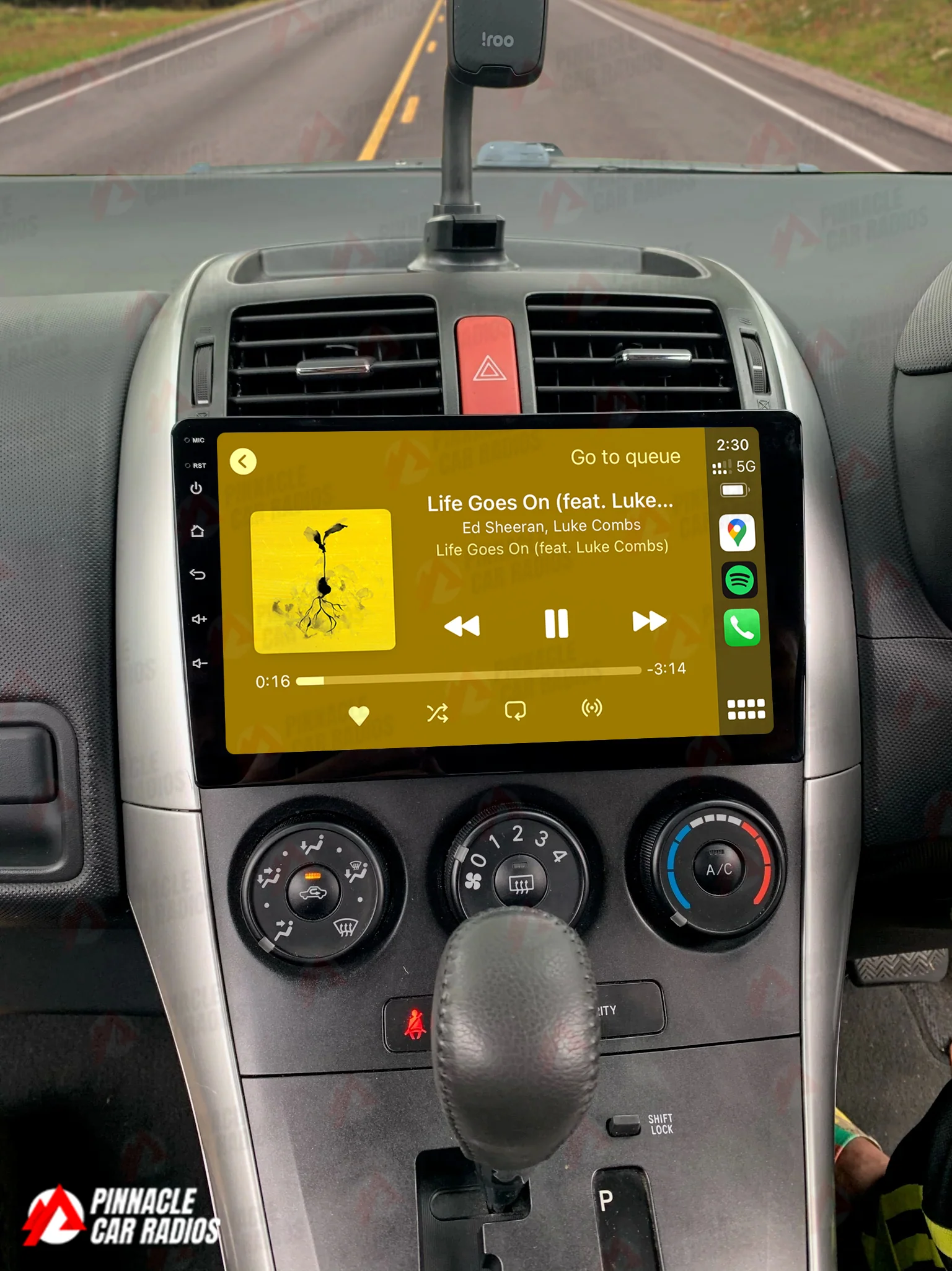 Toyota Corolla Hatchback 2007-2011 Wireless CarPlay Headunit Kit - Image 3