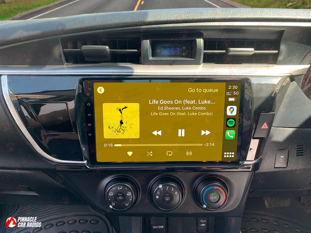Toyota Corolla Sedan 2013-2016 Wireless CarPlay Headunit Kit - Image 3