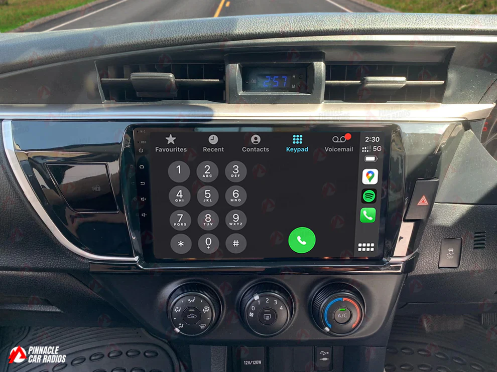 Toyota Corolla Sedan 2013-2016 Wireless CarPlay Headunit Kit - Image 4