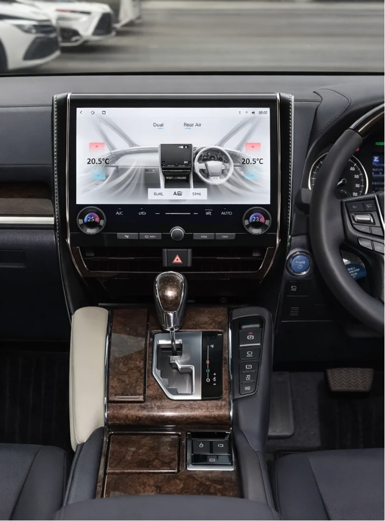 Toyota Elefa 30/35 Series Upgrade to the 40 series Tesla-Style Screen 2015-2021 Wireless CarPlay Headunit Kit