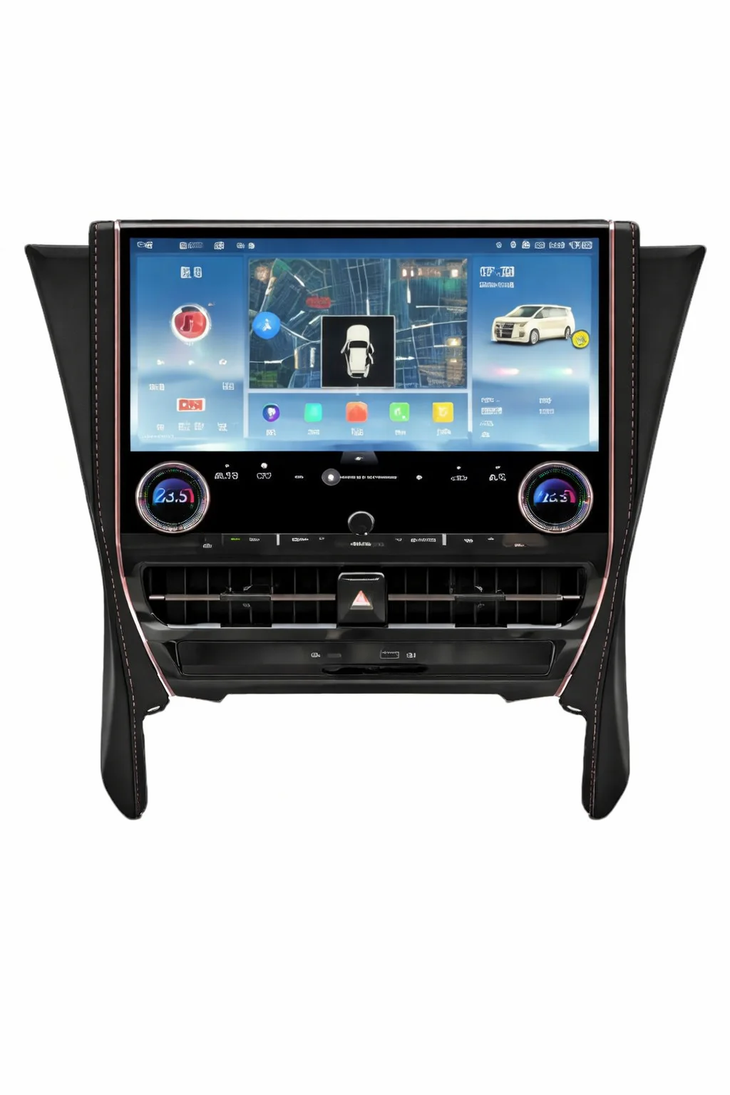 Toyota Elefa 30/35 Series Upgrade to the 40 series Tesla-Style Screen 2015-2021 Wireless CarPlay Headunit Kit - Image 3