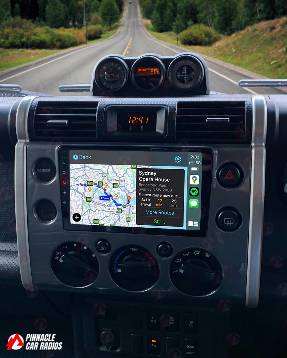 Toyota FJ Cruiser 2011-2015 Wireless CarPlay Headunit Kit - Image 2