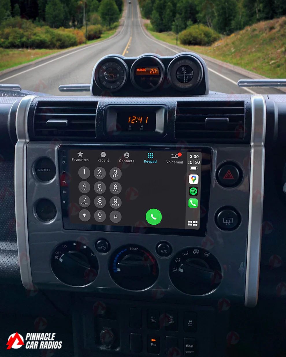 Toyota FJ Cruiser 2011-2015 Wireless CarPlay Headunit Kit - Image 4