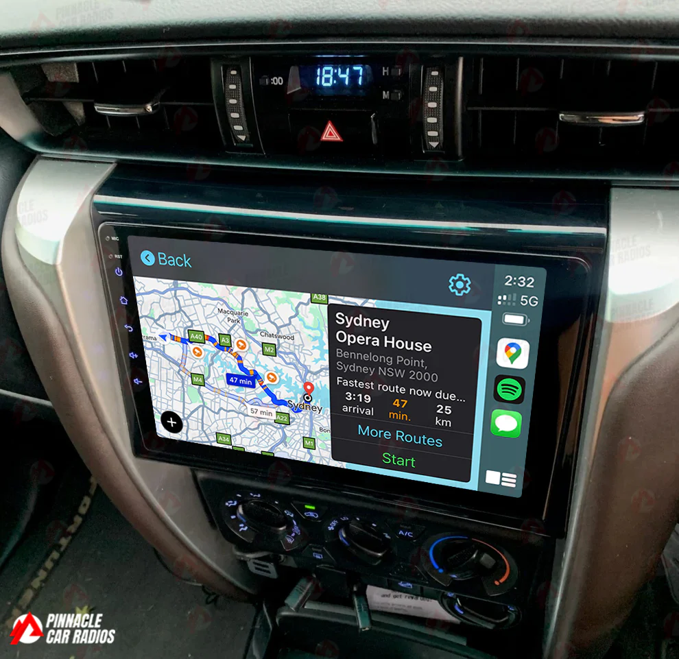 Toyota Fortuner 2015-2020 Wireless CarPlay Headunit Kit - Image 2