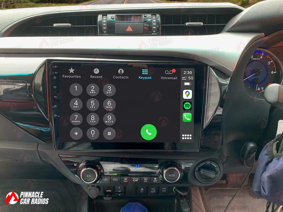 Toyota Hilux 2016-2024 Wireless CarPlay Headunit Kit - Image 4