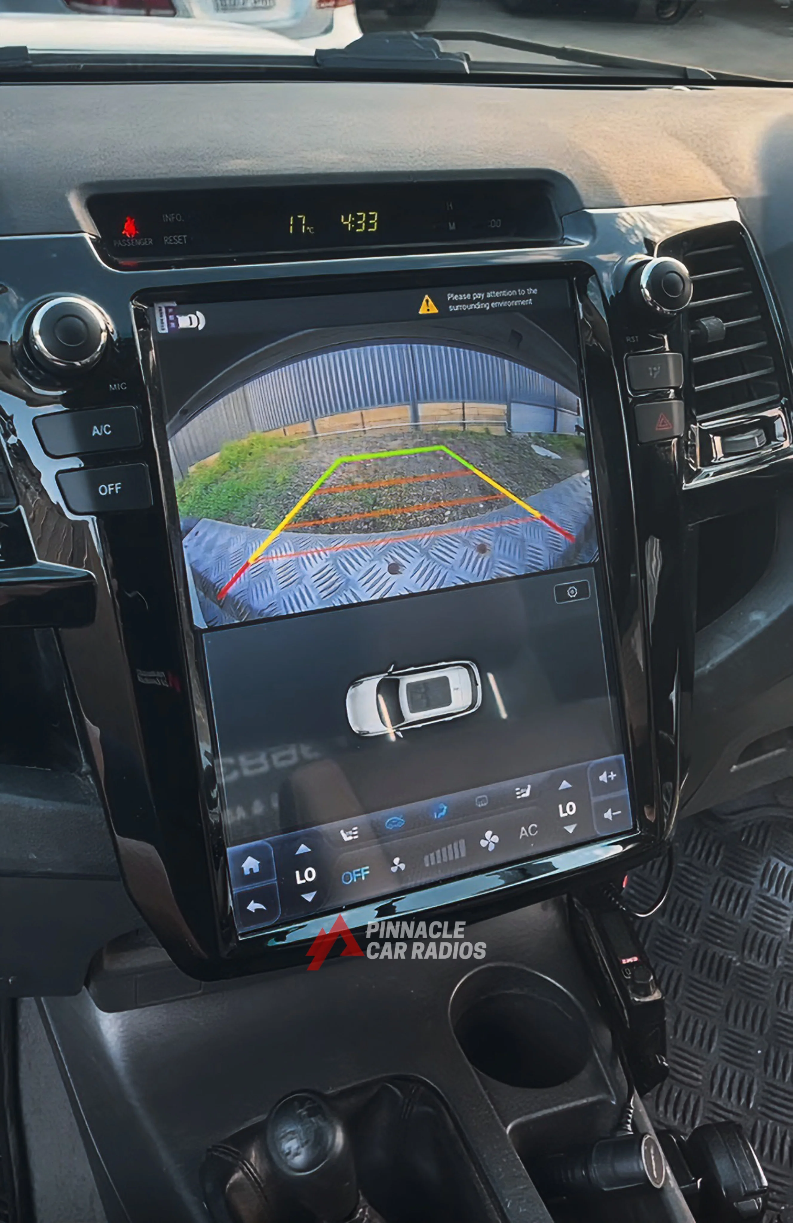 Toyota Hilux Tesla-Style Screen 2005-2015 Wireless CarPlay Headunit Kit - Image 2