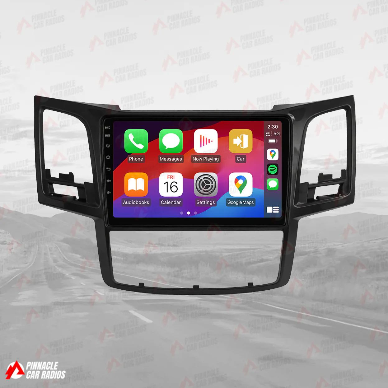 Toyota Hilux Tesla-Style Screen 2005-2015 Wireless CarPlay Headunit Kit - Image 4