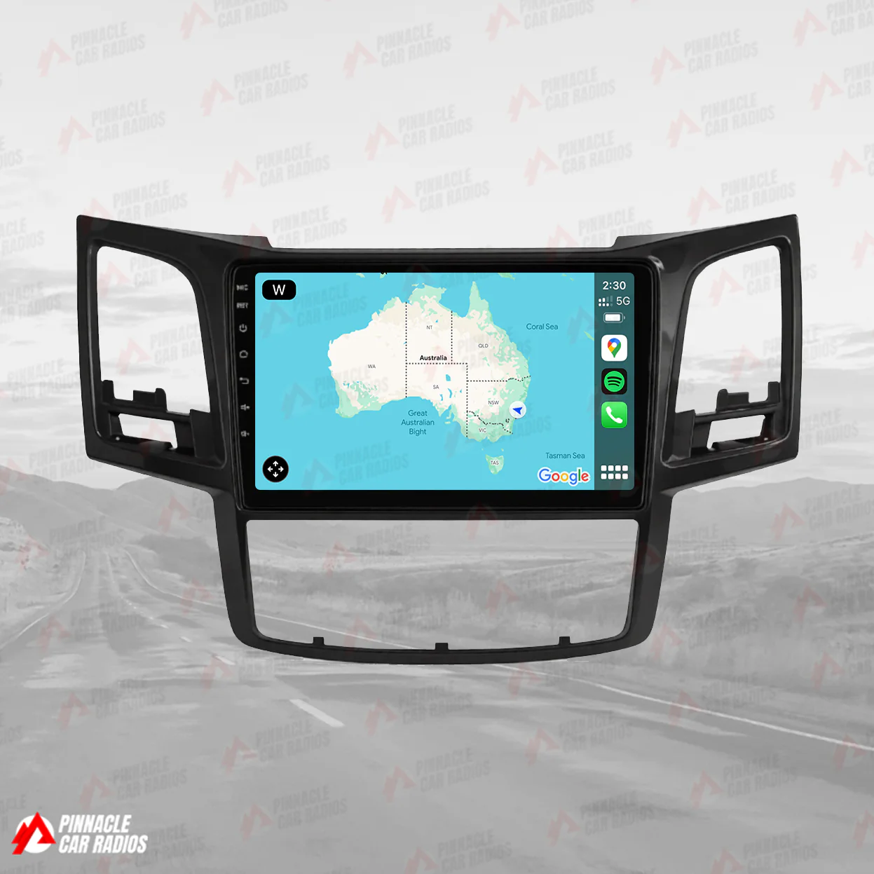 Toyota Hilux Tesla-Style Screen 2005-2015 Wireless CarPlay Headunit Kit - Image 8