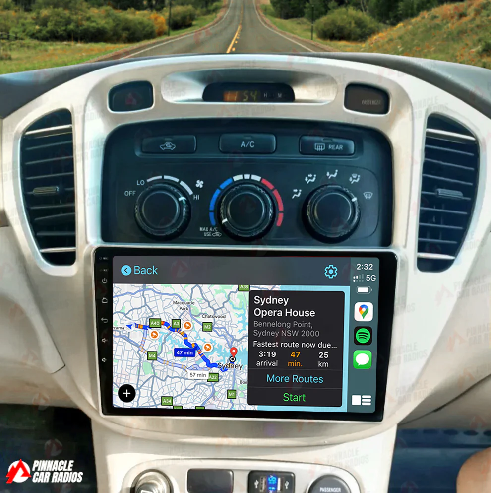 Toyota Kluger 2000-2007 Wireless CarPlay Headunit Kit - Image 2