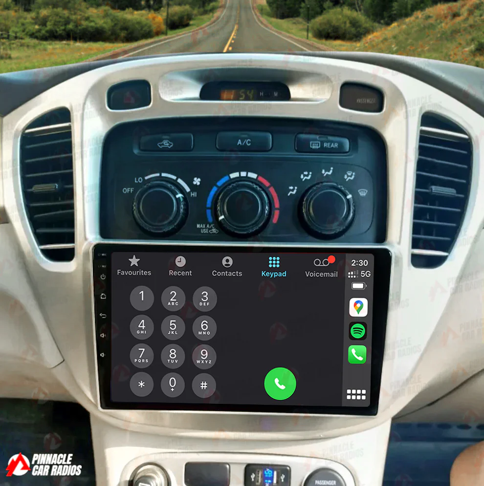Toyota Kluger 2000-2007 Wireless CarPlay Headunit Kit - Image 4