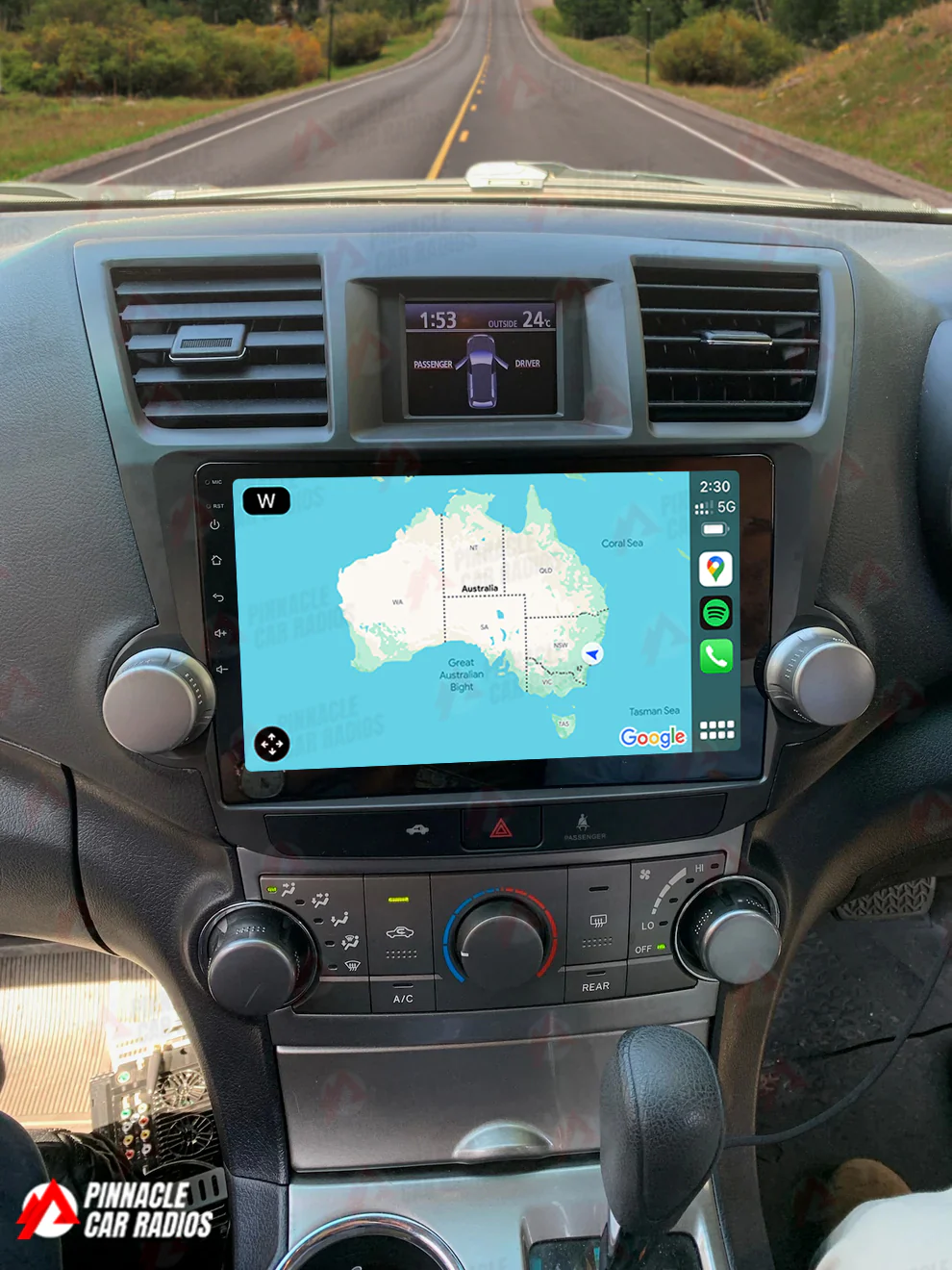 Toyota Kluger 2007-2013 Wireless CarPlay Headunit Kit - Image 5