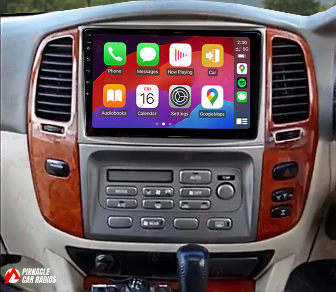 Toyota Land Cruiser 100 Series 1999-2007 Wireless CarPlay Headunit Kit - Image 2