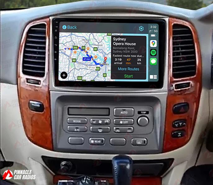 Toyota Land Cruiser 100 Series 1999-2007 Wireless CarPlay Headunit Kit - Image 3