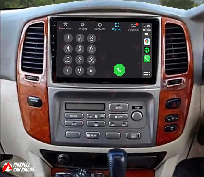 Toyota Land Cruiser 100 Series 1999-2007 Wireless CarPlay Headunit Kit - Image 5