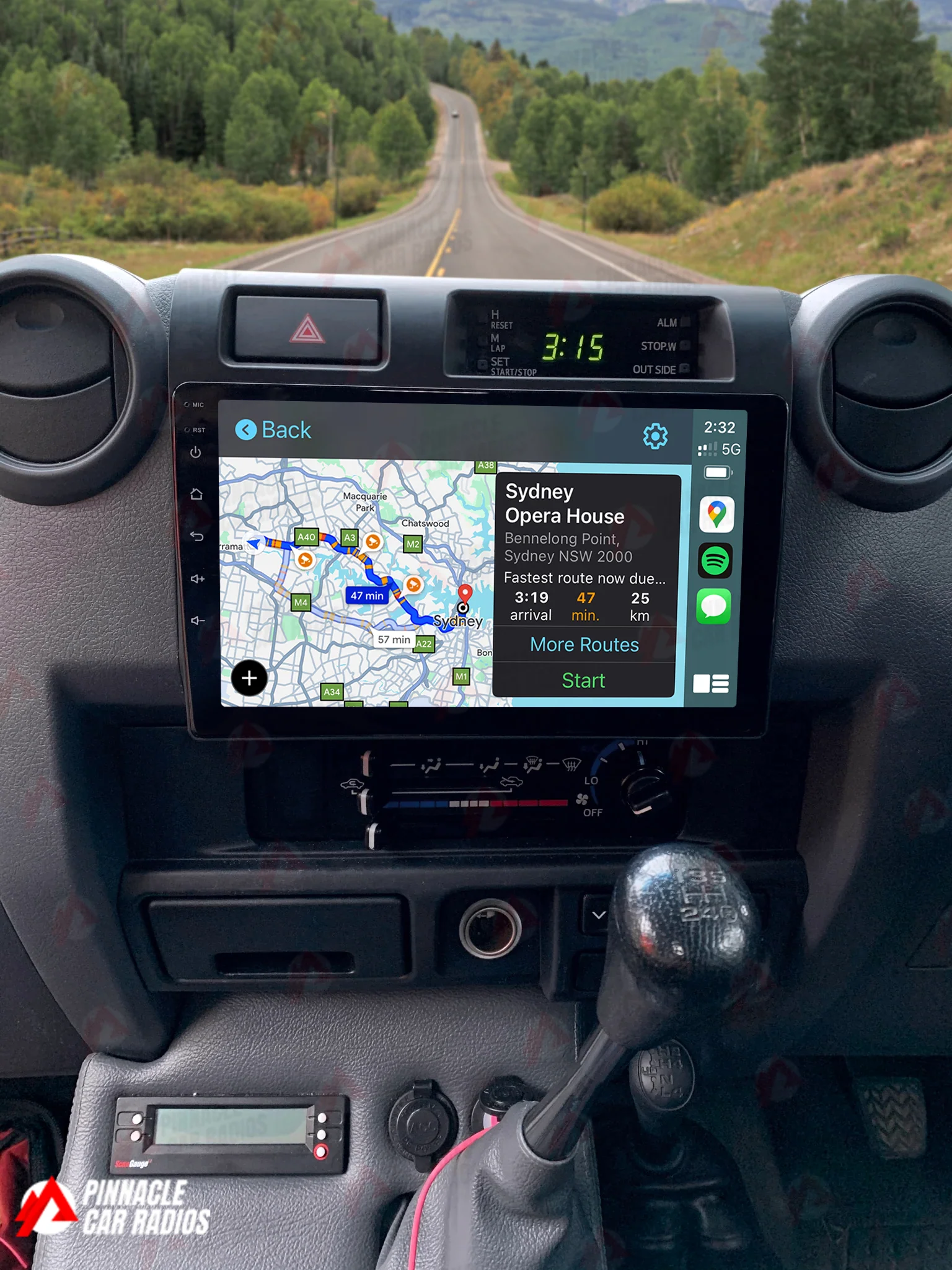 Toyota Land Cruiser 70 76 79 Series 1984-2023 Wireless CarPlay Headunit Kit - Image 2