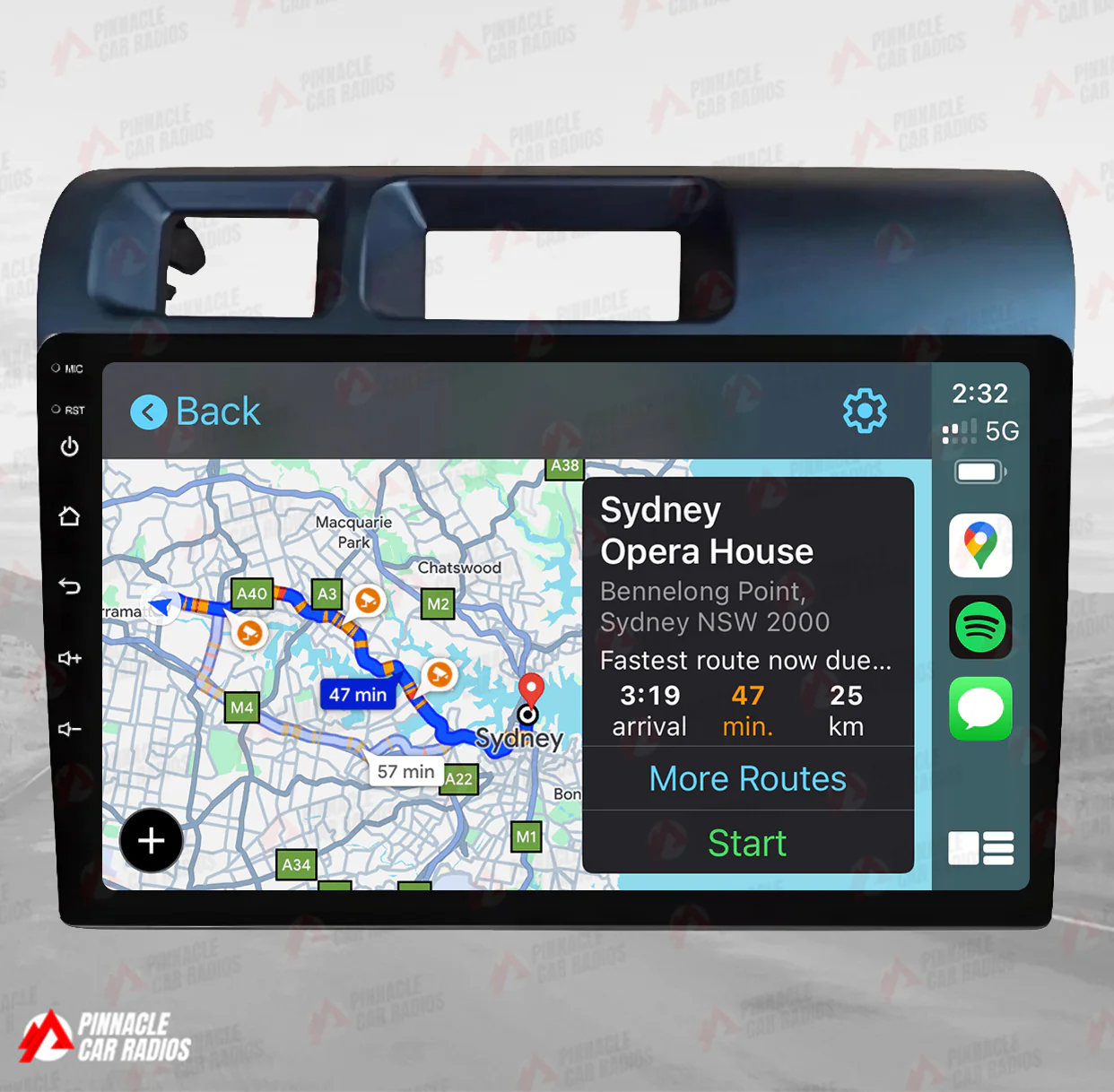 Toyota Land Cruiser 70 76 79 Series Facelift 2023+ Wireless CarPlay Headunit Kit - Image 2