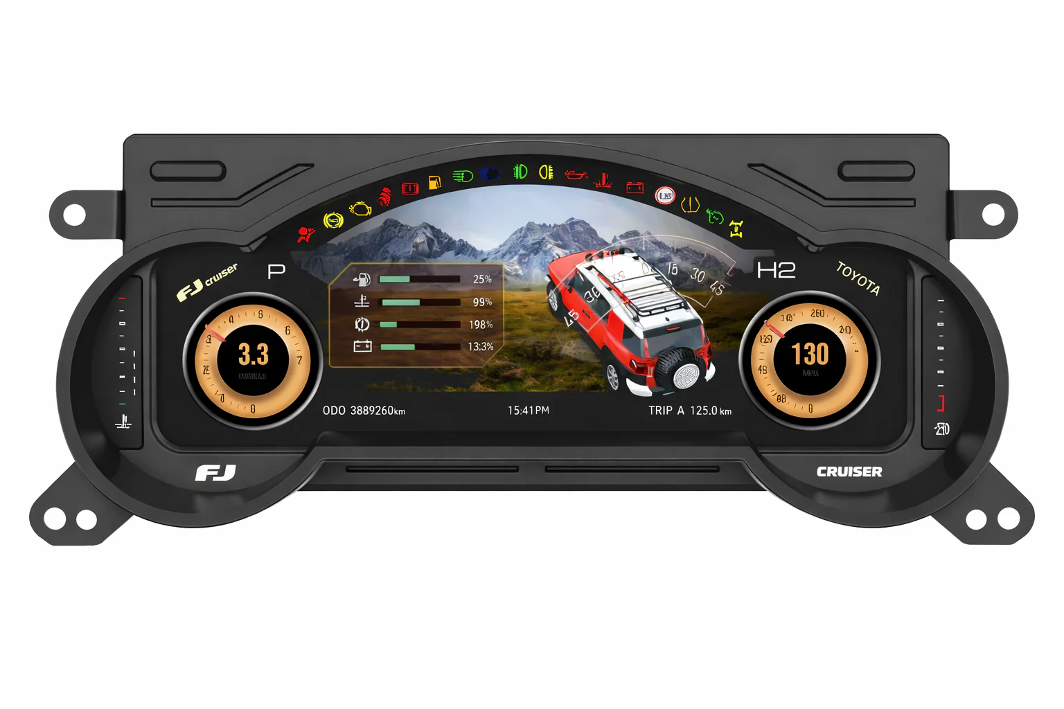 Toyota Land Cruiser FJ 2007-2021 Digital Instrument Cluster - Image 3