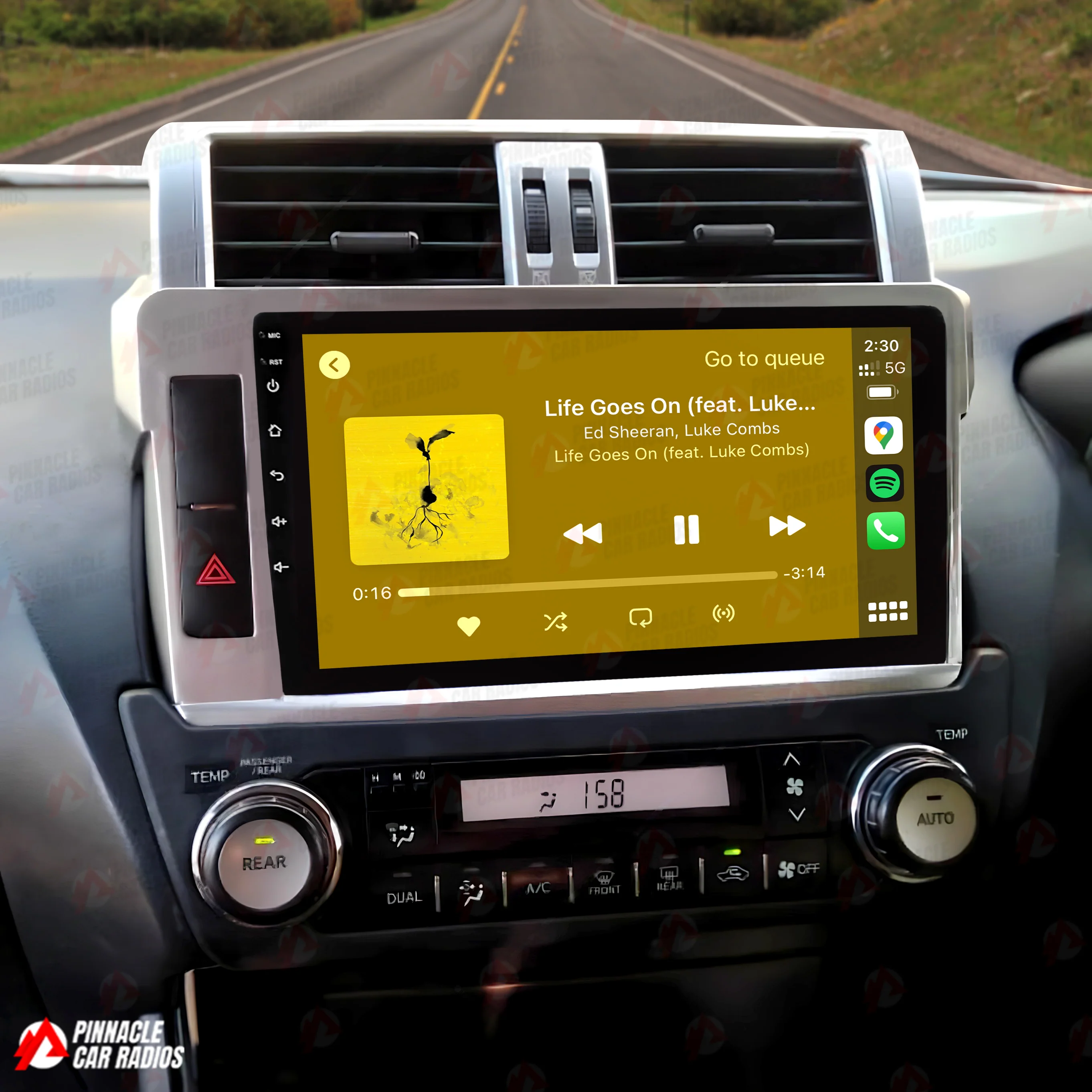 Toyota Prado 2014-2017 150 Series Wireless CarPlay Headunit Kit - Image 3