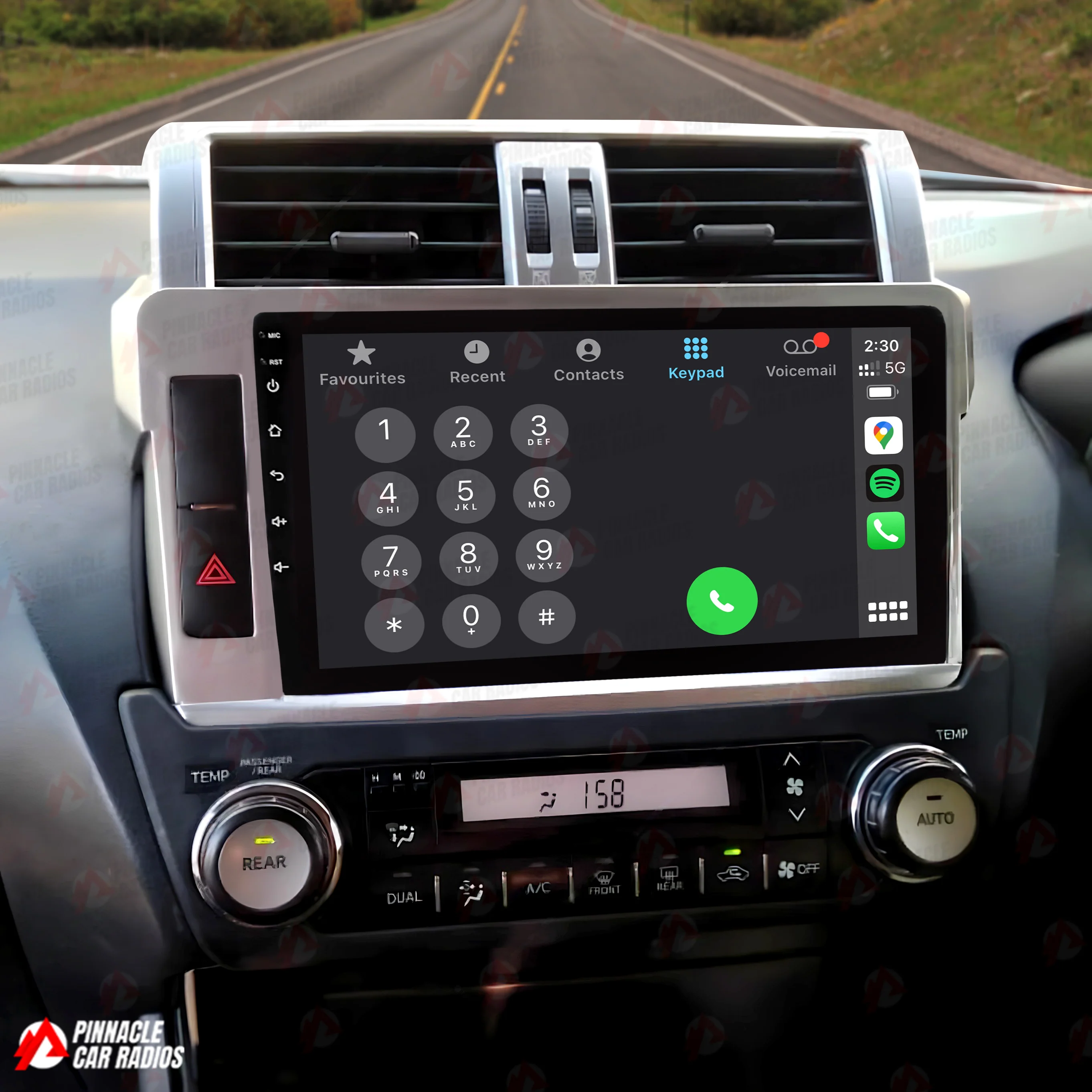 Toyota Prado 2014-2017 150 Series Wireless CarPlay Headunit Kit - Image 4